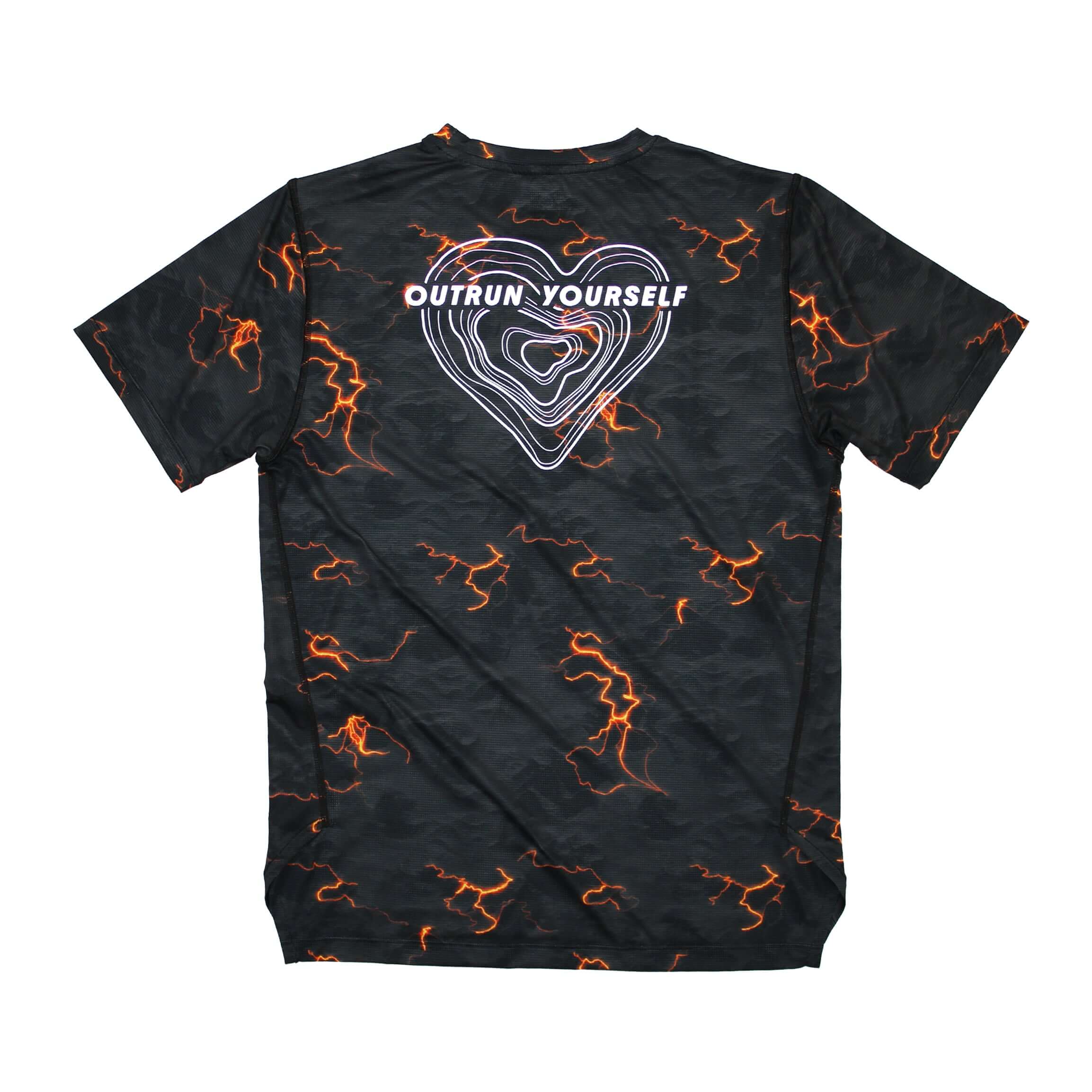 Running Shirt for high intensity workouts. Lightweight and breathable made from Recycling Polyester.